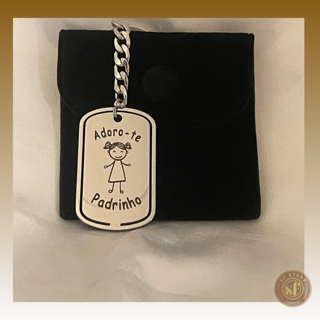 Porta Chaves personalizado Madrinha/Padrinho