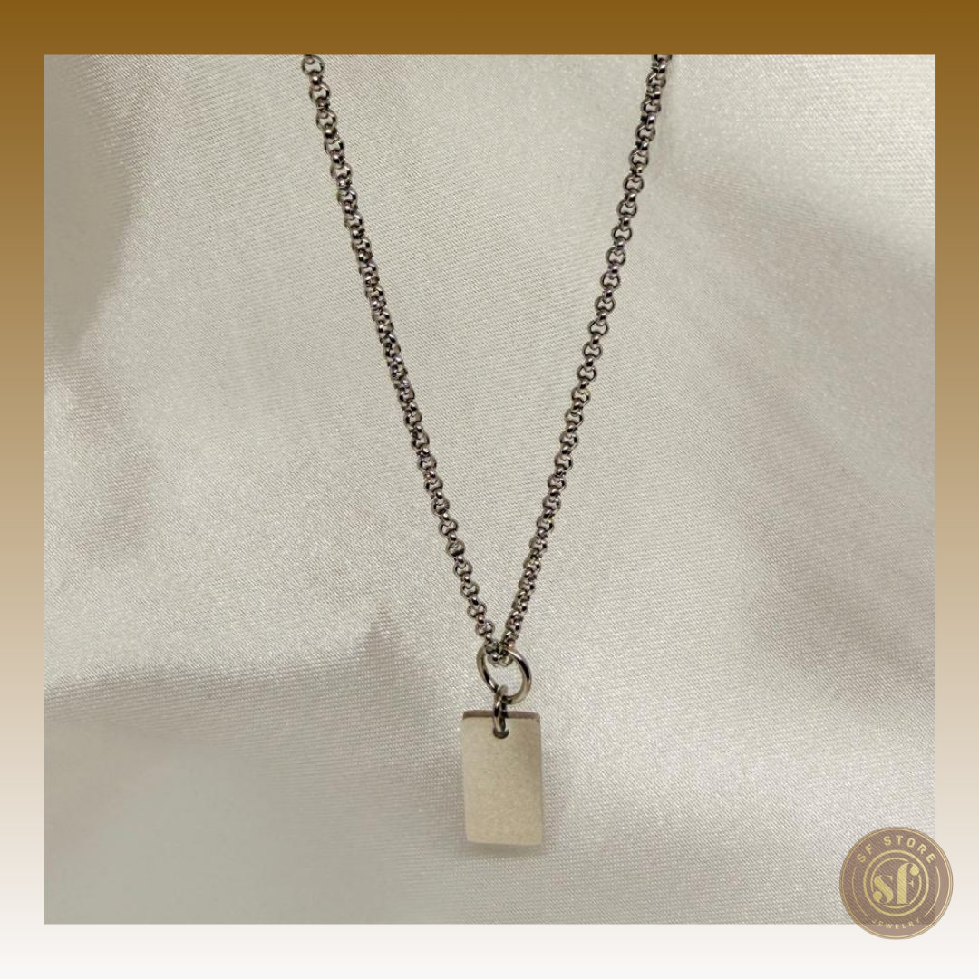 Colar personalizado Chapa Retangular (mini)