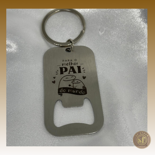 Porta-Chaves Abre Garrafas (Personalizável)