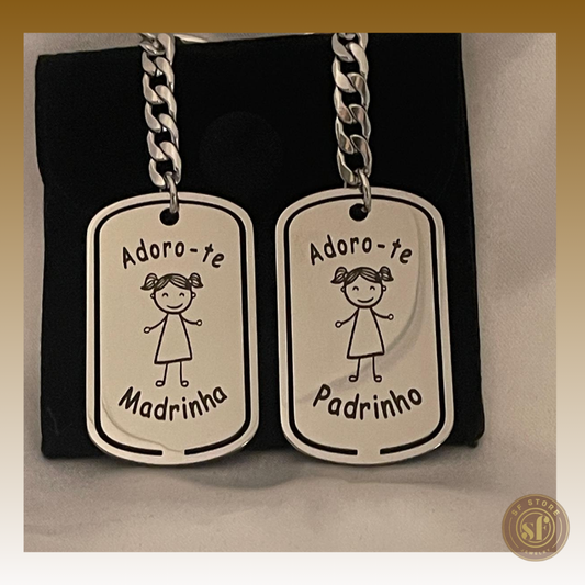 Porta Chaves Madrinha/Padrinho