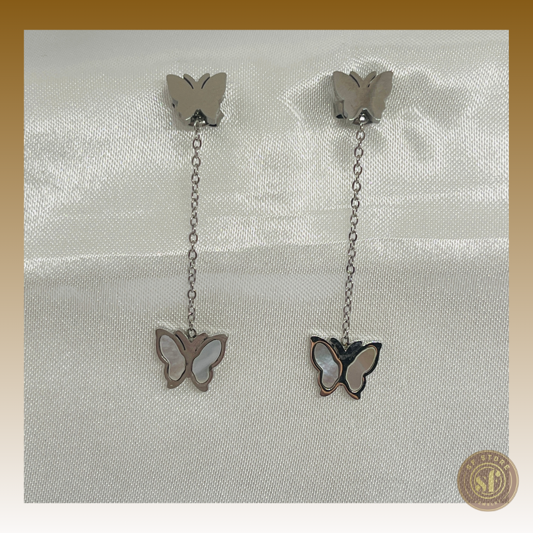 Brincos Shimmer Butterfly