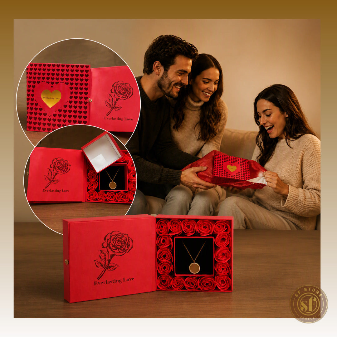 Caixa de Oferta com 16 Rosas Vermelhas