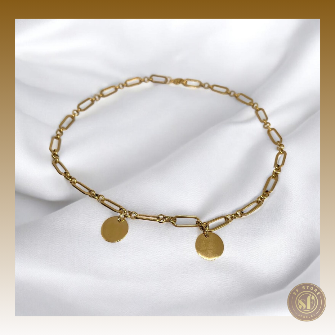 Colar personalizado For You (medalhas redondas)