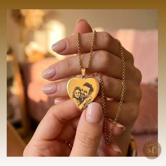 Colar personalizado Love Memory (Coração 3 cm)