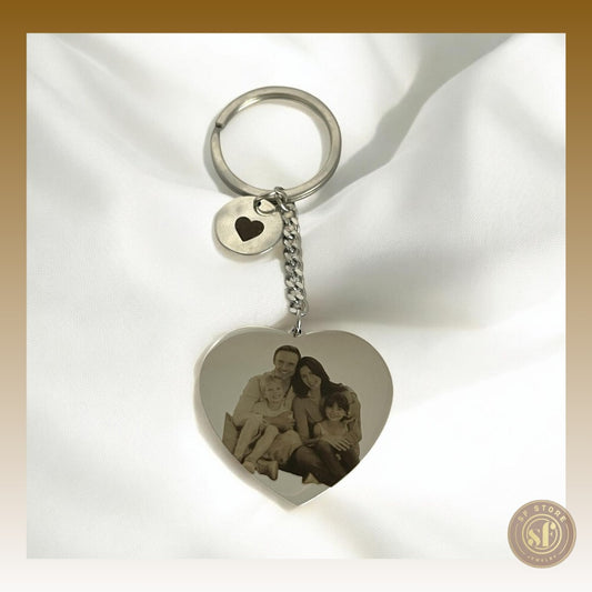 Porta-Chaves Coração (Foto Realista ou Ilustrada)