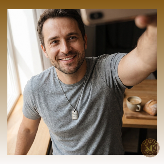 Colar personalizado Chapa Retangular (média)