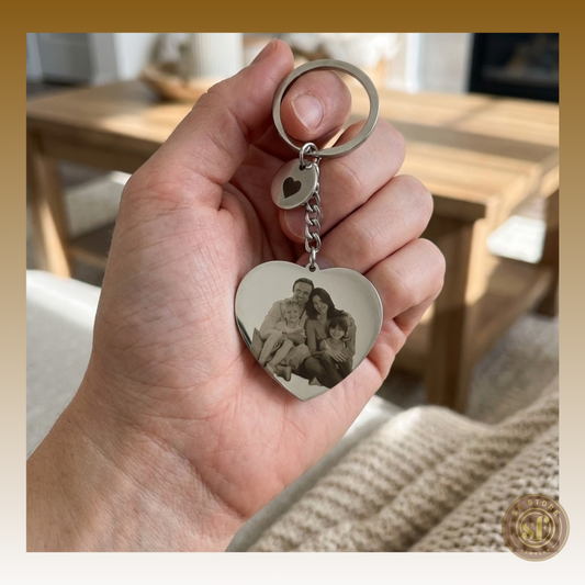 Porta-Chaves personalizado Coração (Foto Realista ou Ilustrada)
