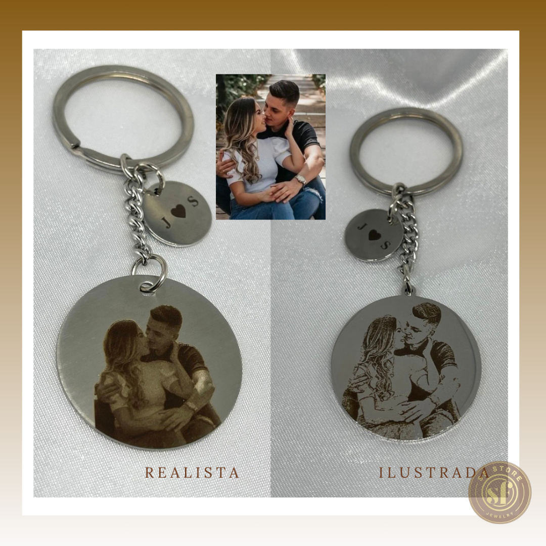 Porta-Chaves Memory Mod. 2  (Foto Realista ou Ilustrada)