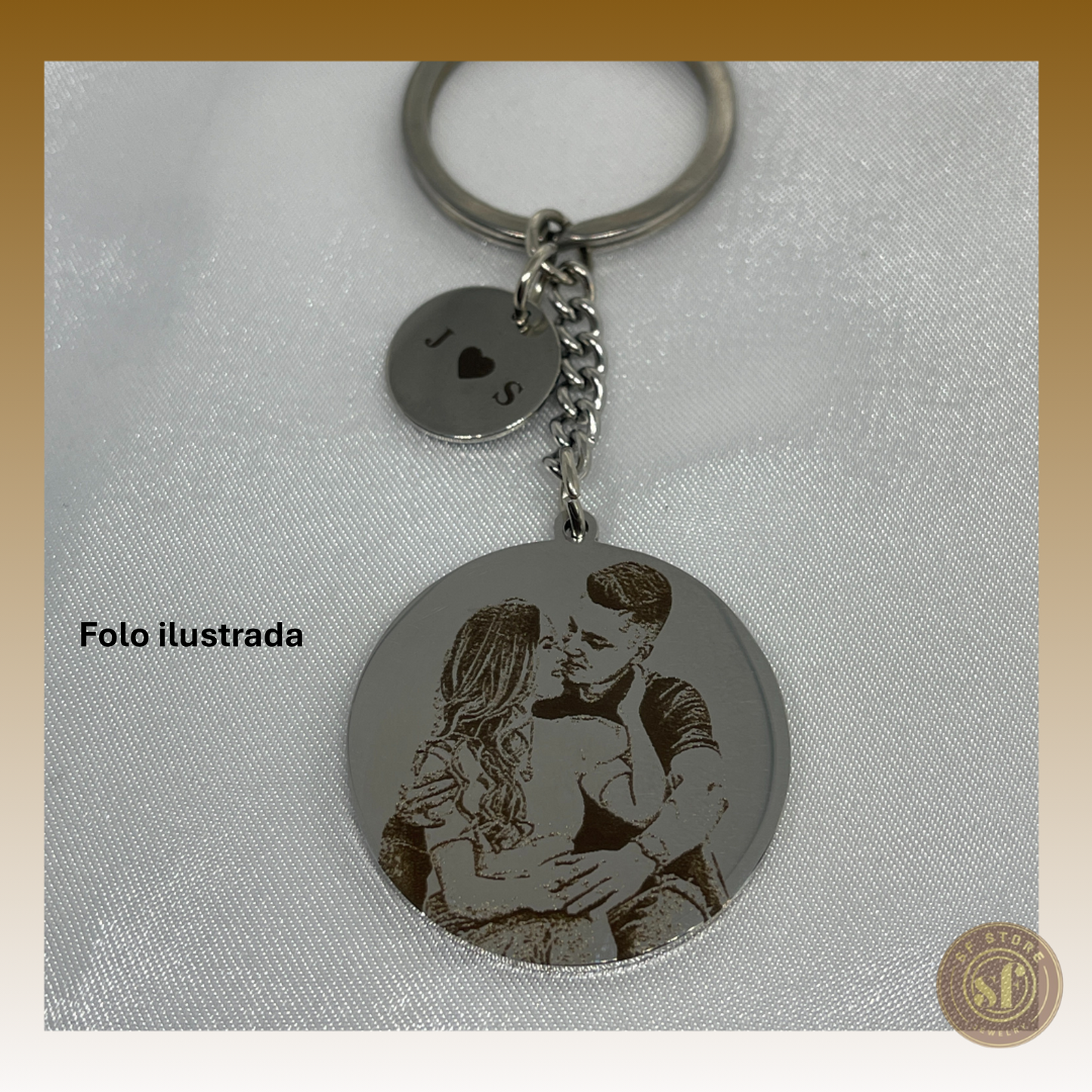 Porta-Chaves Memory Mod. 2  (Foto Realista ou Ilustrada)