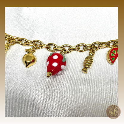 Pulseira Summer (pendente morango)