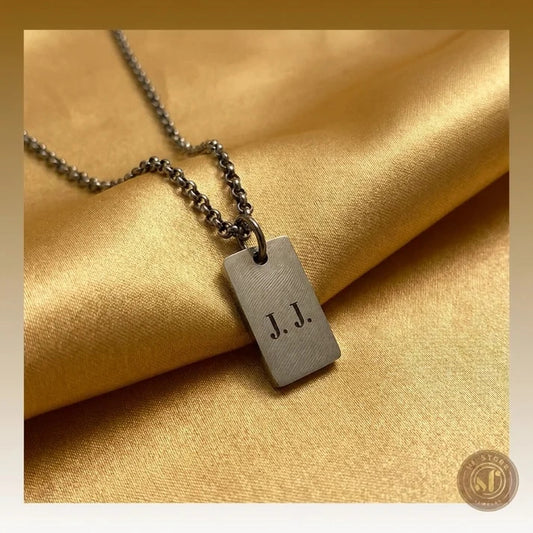 Colar personalizado Chapa Retangular (mini)
