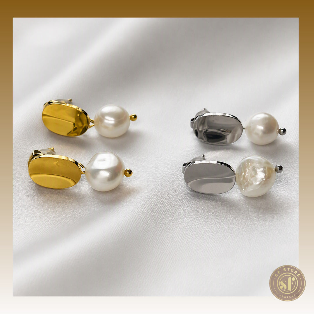 Brincos Bling Pearl
