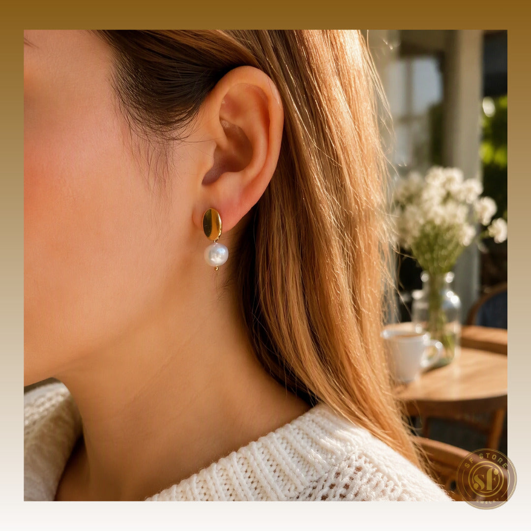 Brincos Bling Pearl