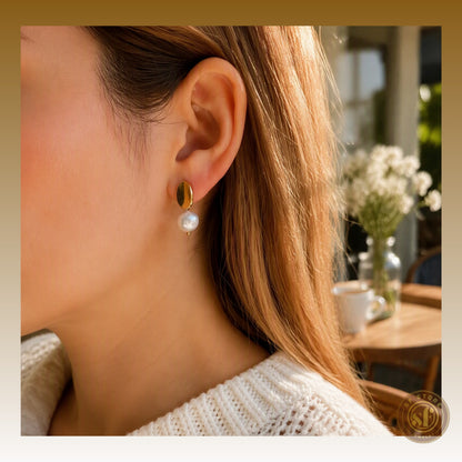 Brincos Bling Pearl