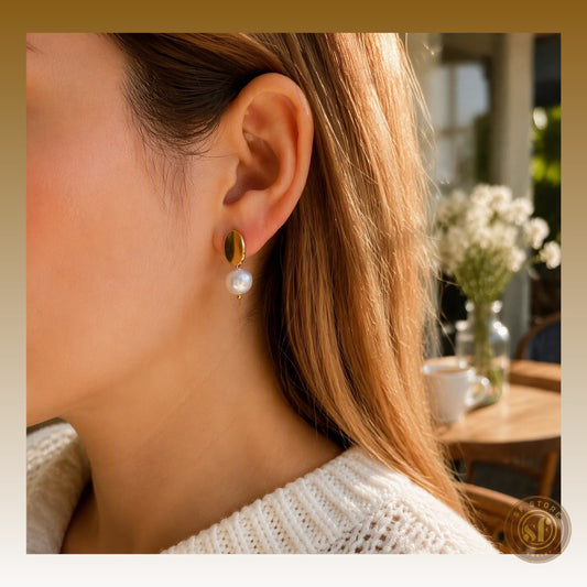 Brincos Bling Pearl