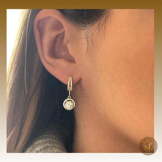 Brincos Crystal Star