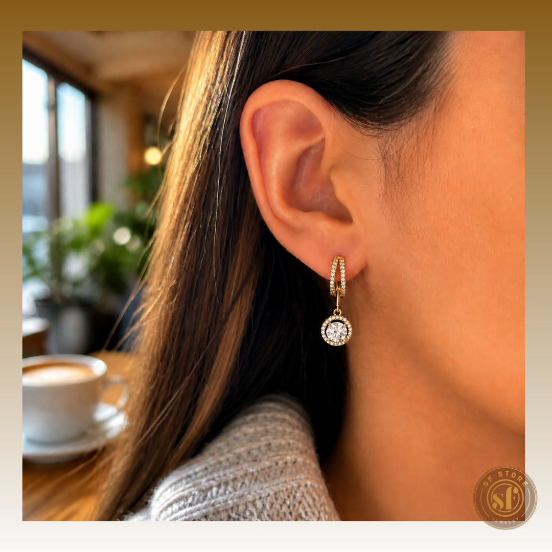 Brincos Crystal Star