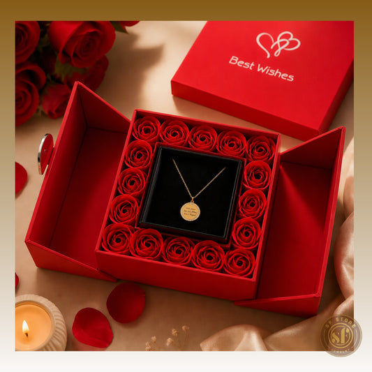 Caixa de Oferta com 16 Rosas Vermelhas (mod. II)