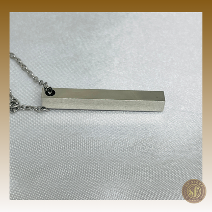 Colar personalizado Barra - Gravação 4 lados