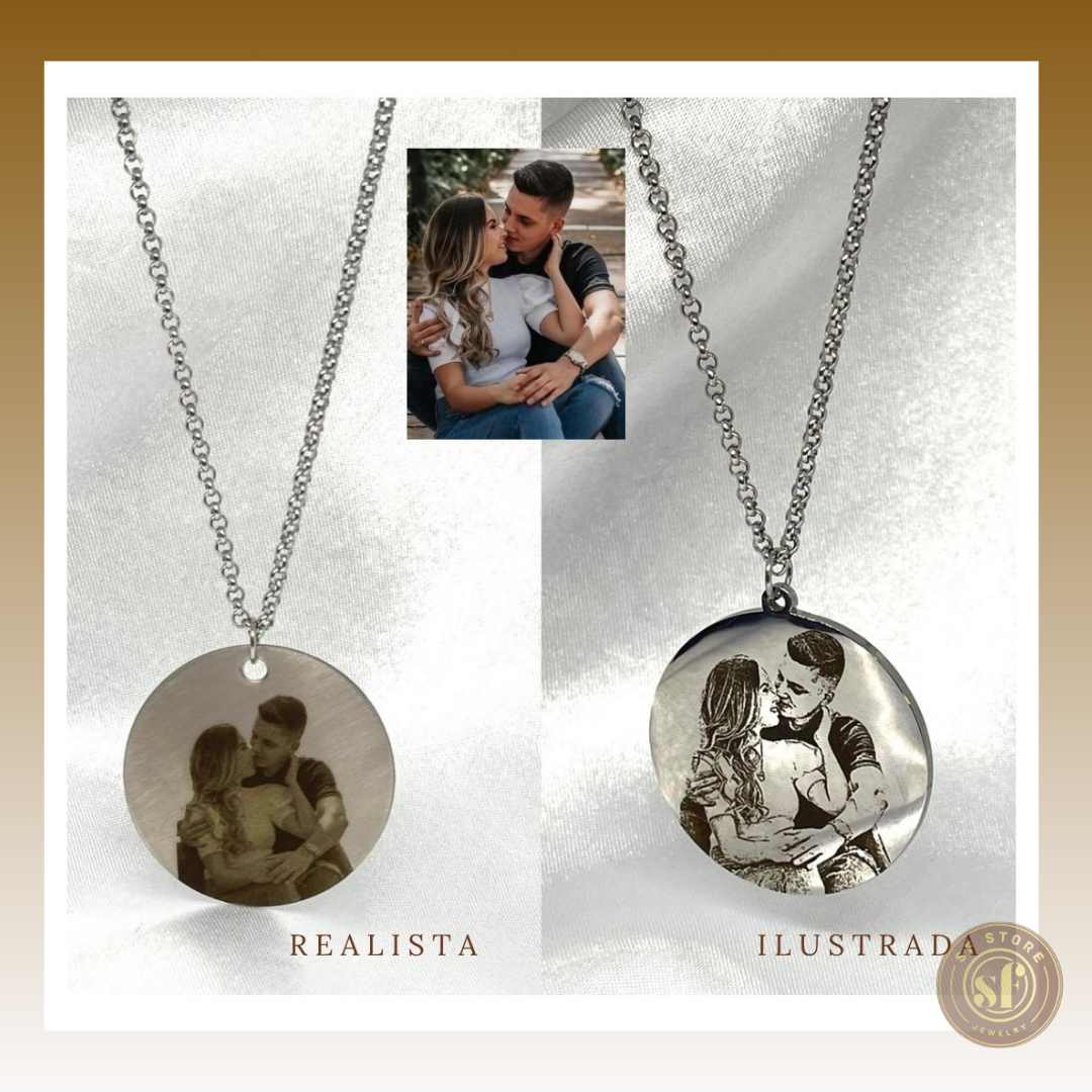 Colar personalizado Memory (Foto Realista)