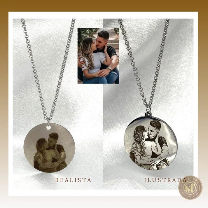 Colar personalizado Chapa Retangular (média)