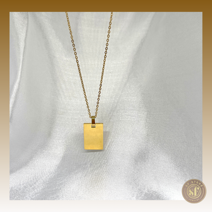 Colar personalizado Chapa Retangular (média)