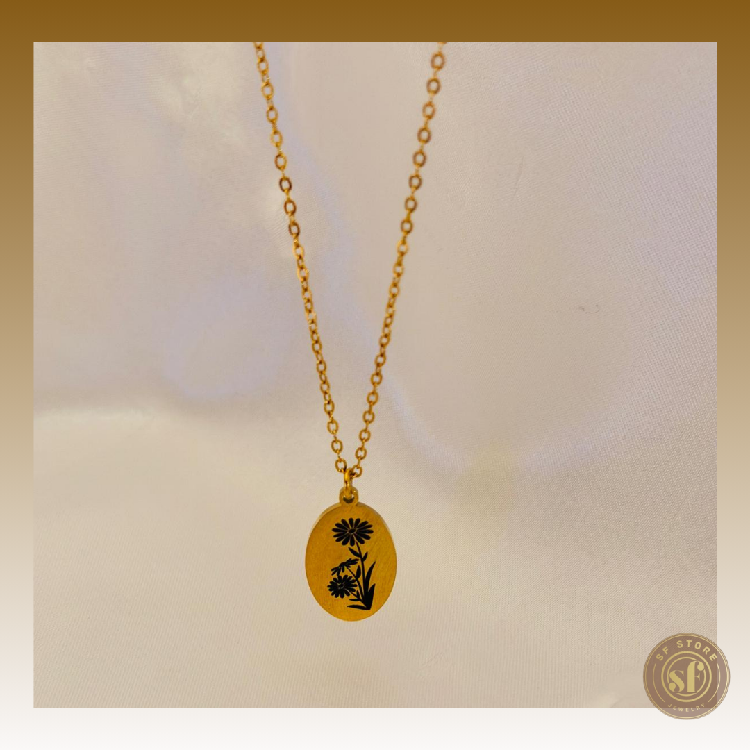 Colar personalizado Flor Signo