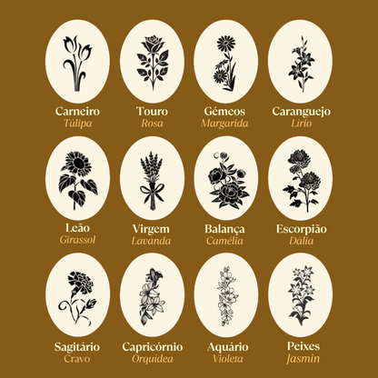 Colar personalizado Flor Signo