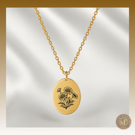 Colar personalizado Flor Signo