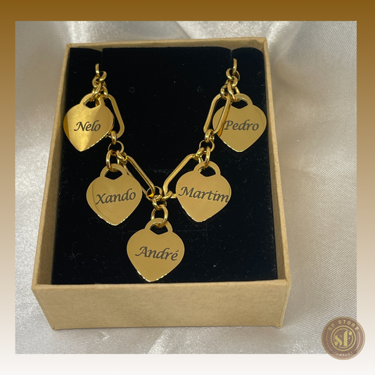 Colar personalizado For You (corações)