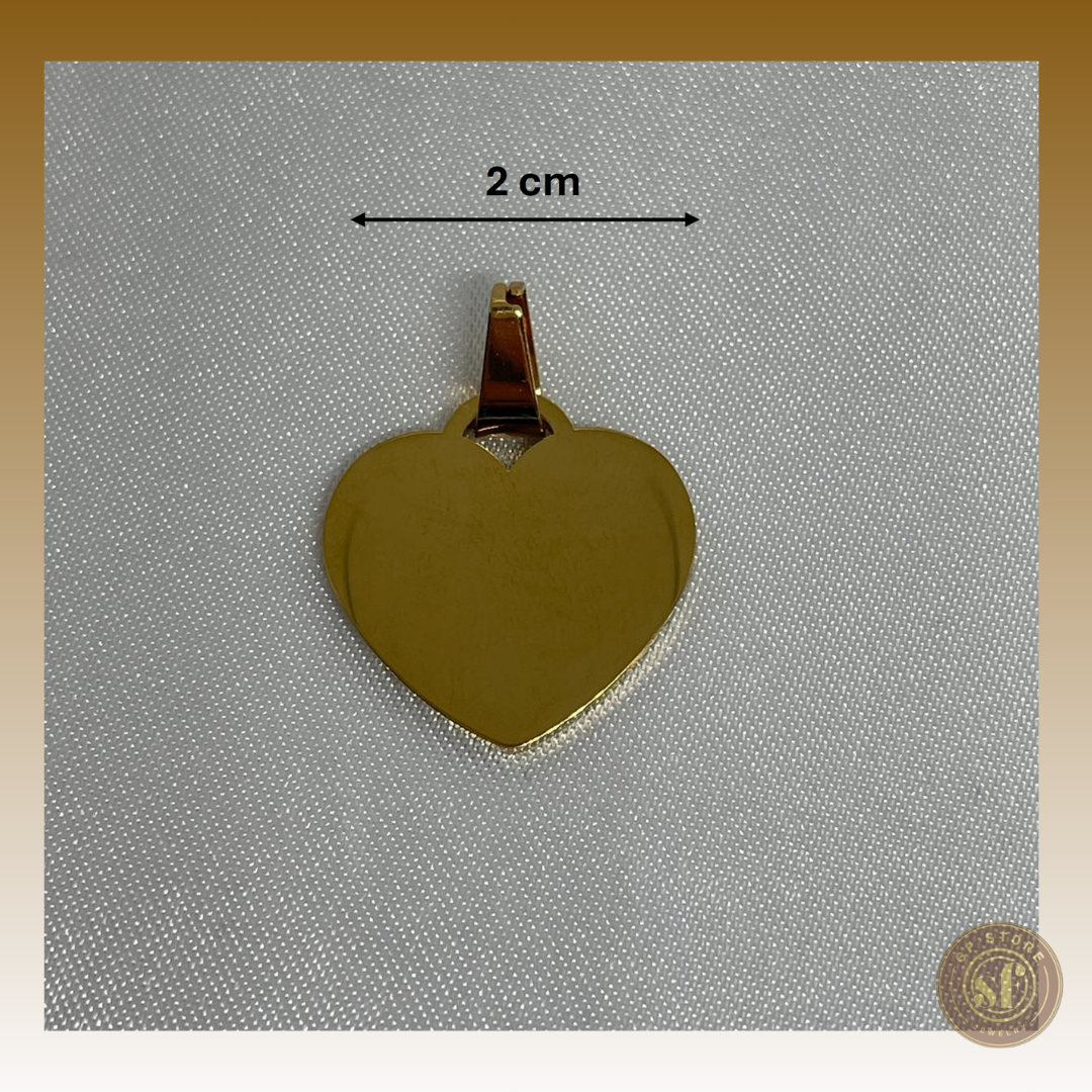 Colar personalizado Love Memory (Coração 2 cm)