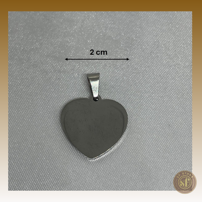 Colar personalizado Love Memory (Coração 2 cm)