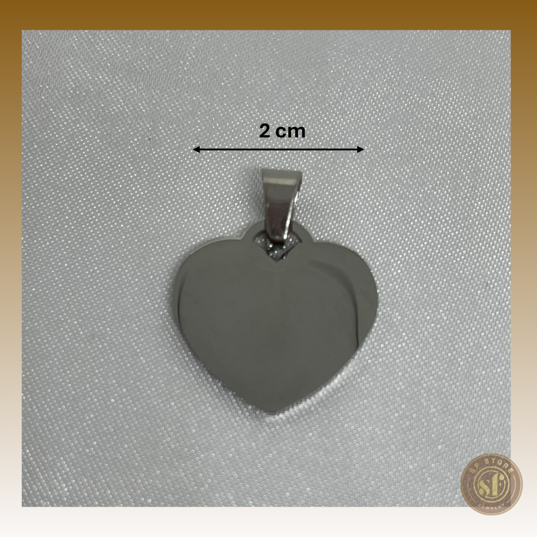 Colar personalizado Love Memory (Coração 2 cm)