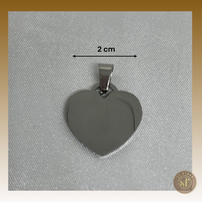 Colar personalizado Love Memory (Coração 2 cm)