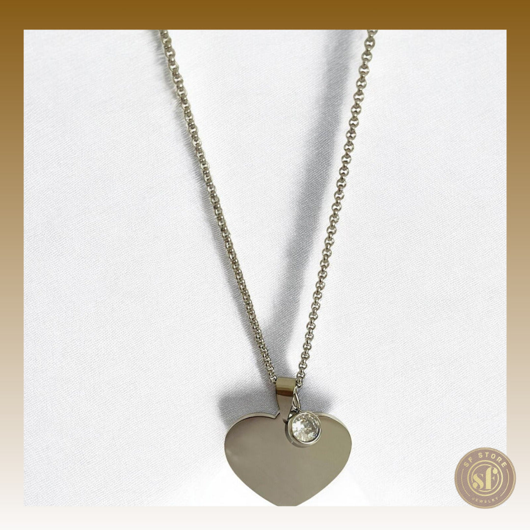 Colar personalizado Love Memory (Coração 3 cm)