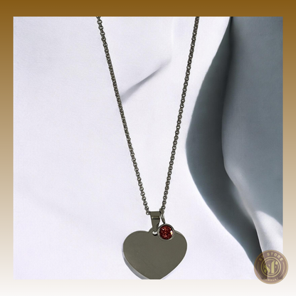 Colar personalizado Love Memory (Coração 3 cm)