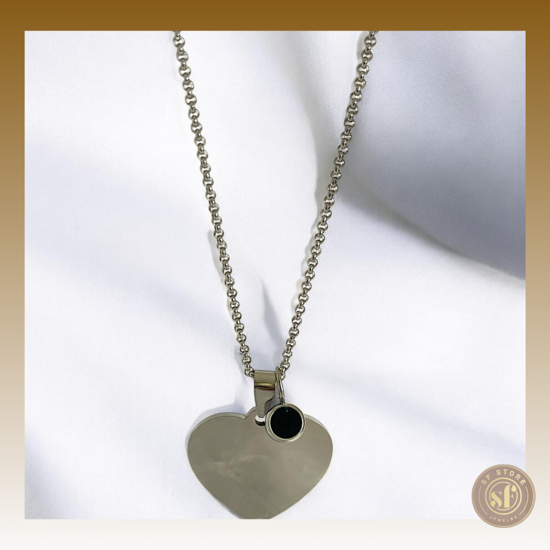 Colar personalizado Love Memory (Coração 3 cm)