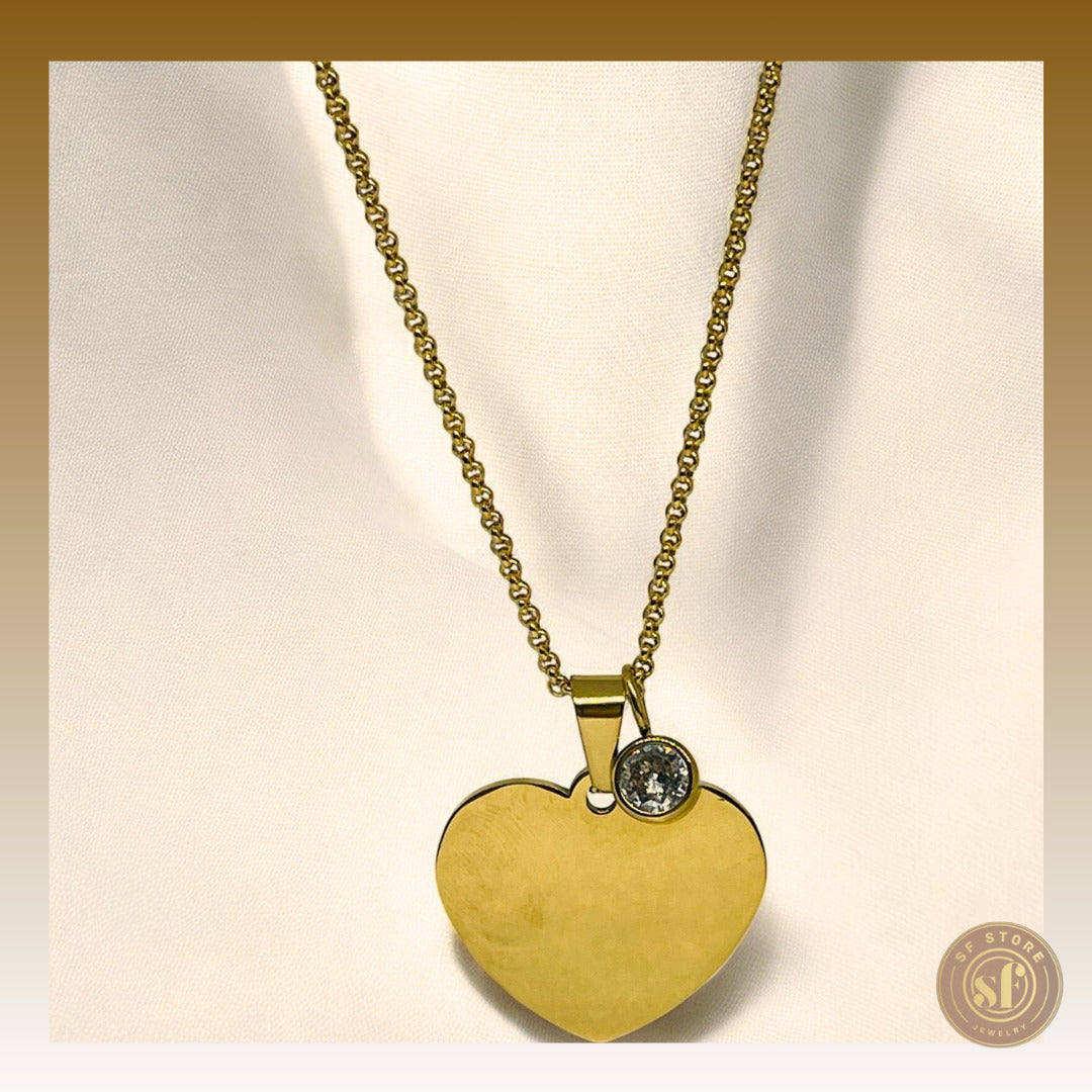 Colar personalizado Love Memory (Coração 3 cm)