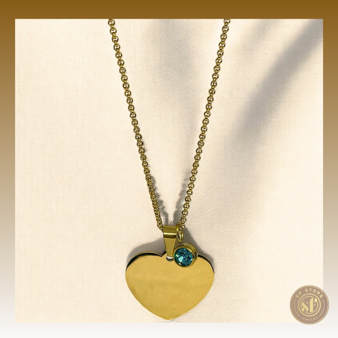 Colar personalizado Love Memory (Coração 3 cm)