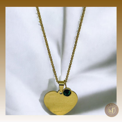 Colar personalizado Love Memory (Coração 3 cm)