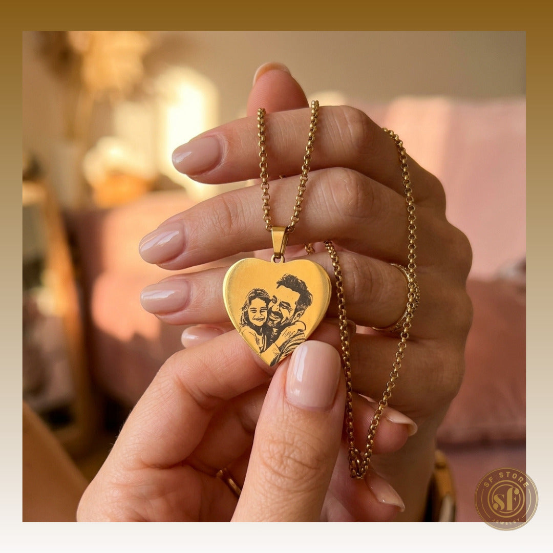 Colar personalizado Love Memory (Coração 3 cm)