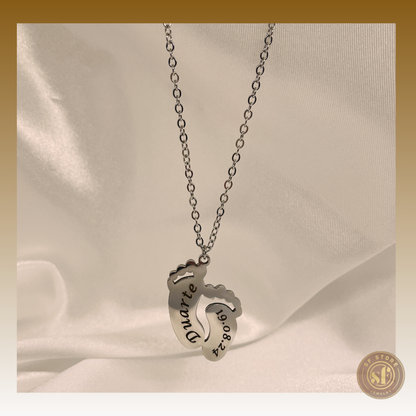 Colar personalizado Pegadas de Amor