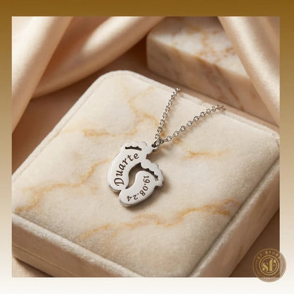 Colar personalizado Pegadas de Amor