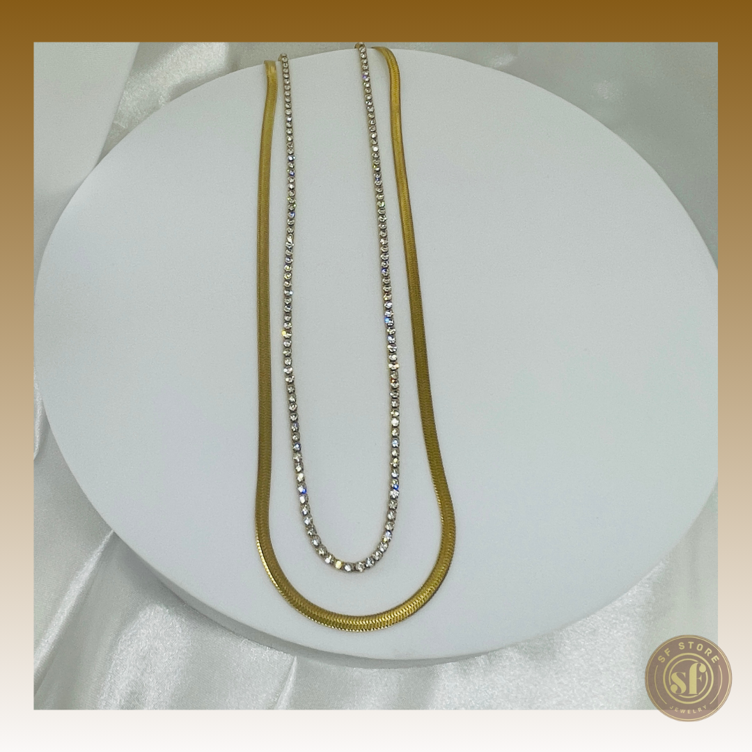 Colar Snake Diamond