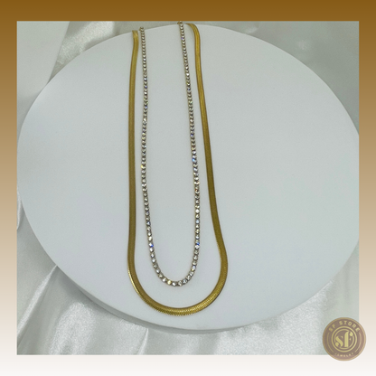Colar Snake Diamond