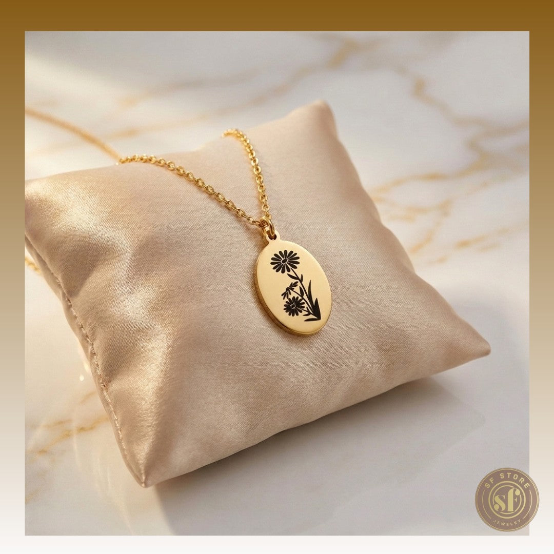 Colar personalizado Flor Signo