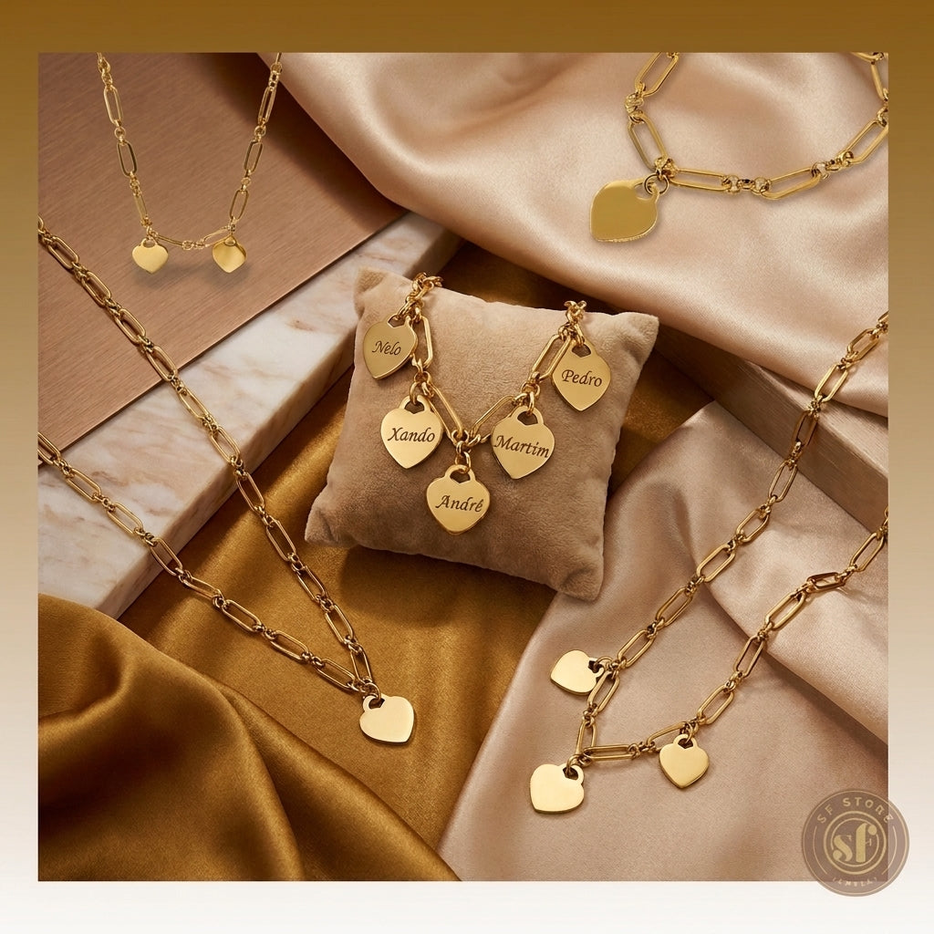 Conjunto personalizado For You (corações)