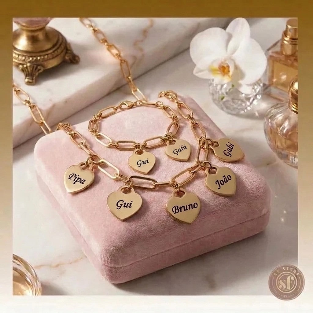Conjunto personalizado For You (corações)