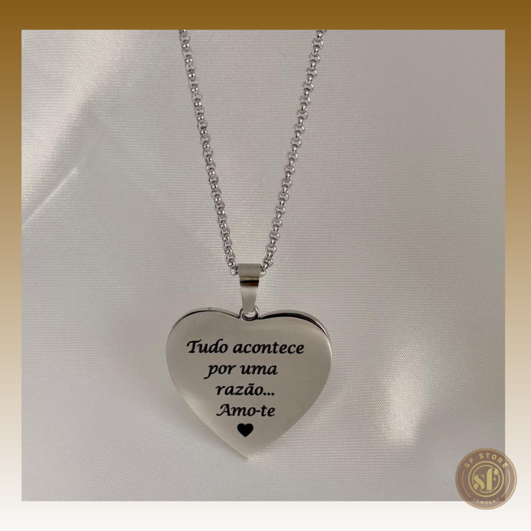 Colar personalizado Love Memory (Coração 3 cm)