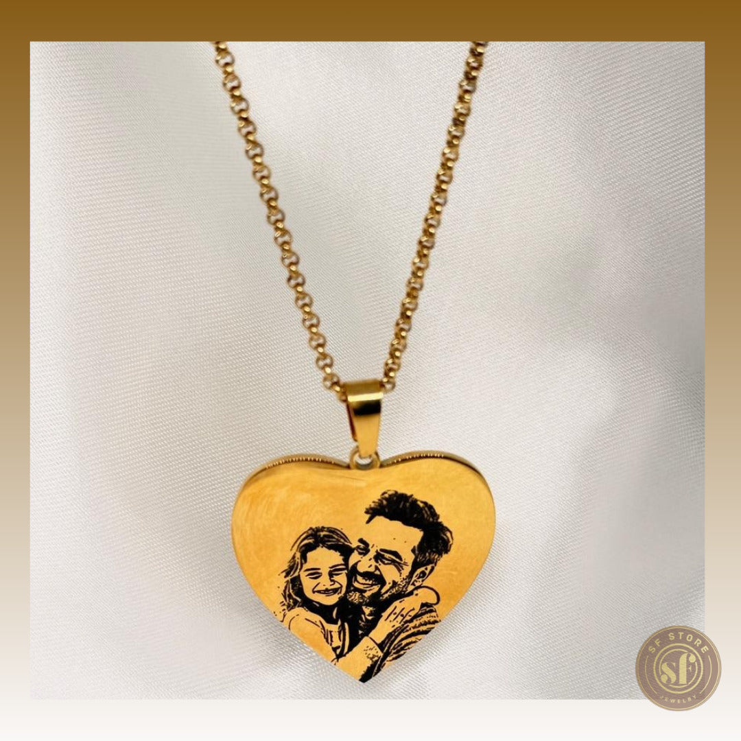 Colar personalizado Love Memory (Coração 3 cm)